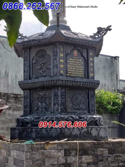 14+ mộ tháp cất để thờ tro cốt ông bà bằng đá mỹ nghệ điêu khắc bán bình dương