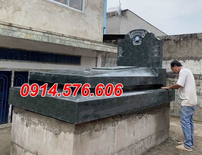 73- Mẫu mộ đá đẹp bán tại quảng bình - mộ đá đôi, mộ đơn giản